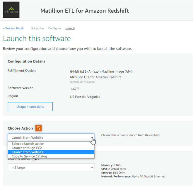 Launch from Website