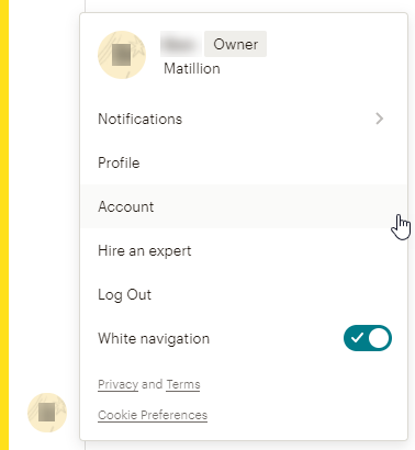 Select Profile and Account on Campaigns Dashboard