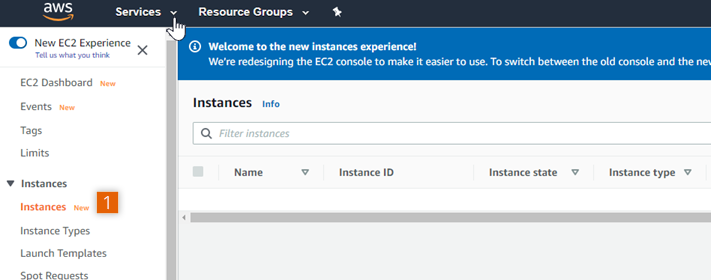 EC2 Dashboard-Instance