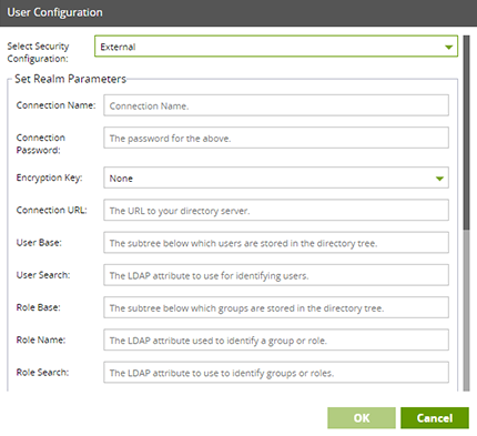 External Security Configuration