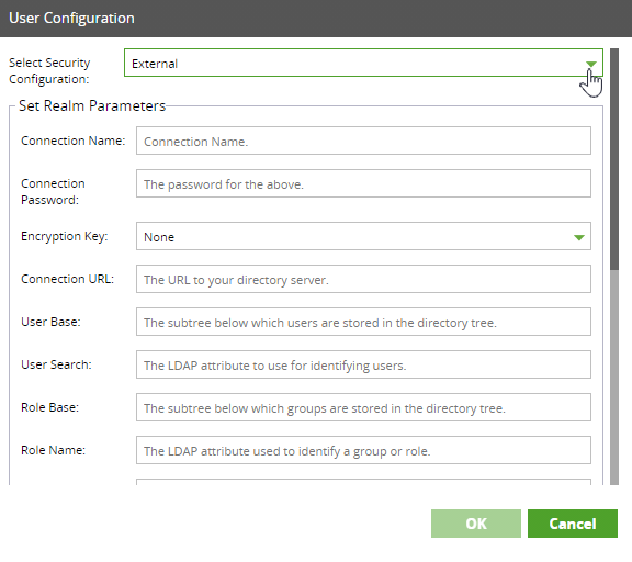 External Security Configuration