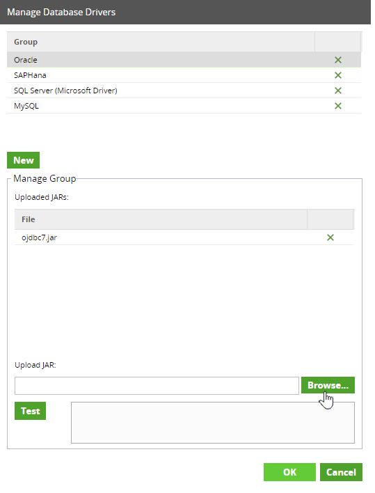 Manage Database Drivers