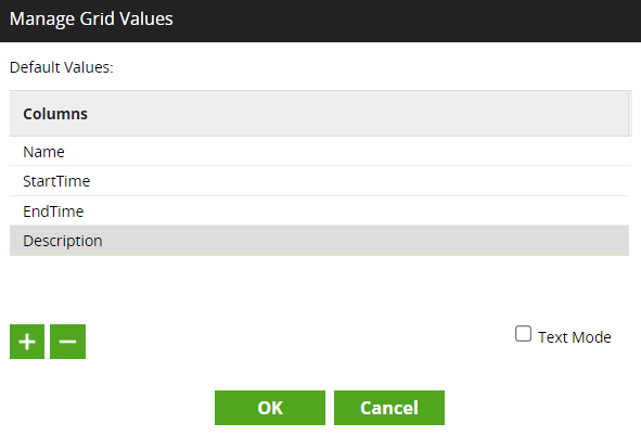 Defining Default Values