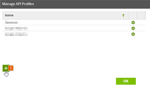Manage and Add API Profile