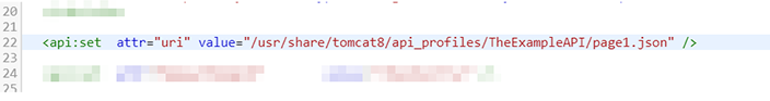 API Profile URI - Before