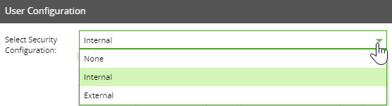 User Configuration Options