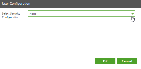No User Configuration